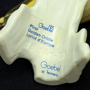 Vintage Goebel Porcelain Bird Figurine, Golden Oriole (W. Germany) ☀️🐦🇩🇪
