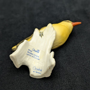 Vintage Goebel Porcelain Bird Figurine, Golden Oriole (W. Germany) ☀️🐦🇩🇪