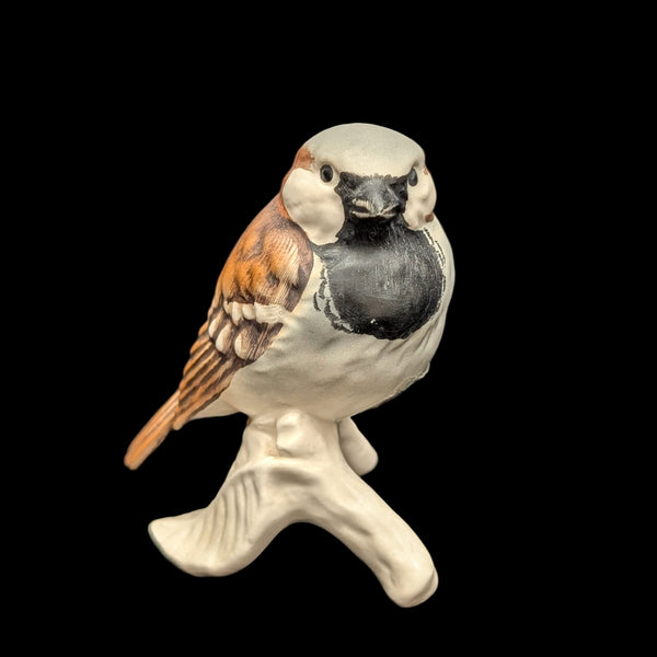 Vintage Goebel Porcelain Bird Figurine, House Sparrow (W. Germany) 🐦🇩🇪🤎