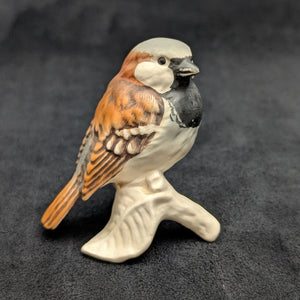 Vintage Goebel Porzellan-Vogelfigur, Haussperling (Westdeutschland) 🐦🇩🇪🤎