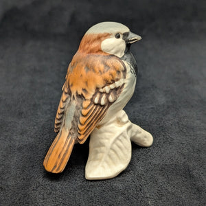 Vintage Goebel Porzellan-Vogelfigur, Haussperling (Westdeutschland) 🐦🇩🇪🤎