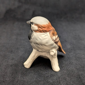 Vintage Goebel Porzellan-Vogelfigur, Haussperling (Westdeutschland) 🐦🇩🇪🤎