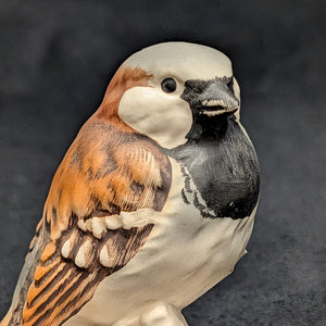 Vintage Goebel Porzellan-Vogelfigur, Haussperling (Westdeutschland) 🐦🇩🇪🤎
