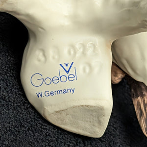 Vintage Goebel Porzellan-Vogelfigur, Haussperling (Westdeutschland) 🐦🇩🇪🤎