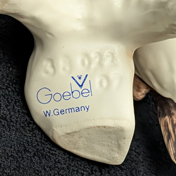 Vintage Goebel Porcelain Bird Figurine, House Sparrow (W. Germany) 🐦🇩🇪🤎