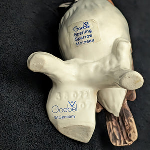 Vintage Goebel Porzellan-Vogelfigur, Haussperling (Westdeutschland) 🐦🇩🇪🤎