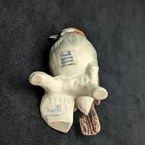 Vintage Goebel Porzellan-Vogelfigur, Haussperling (Westdeutschland) 🐦🇩🇪🤎