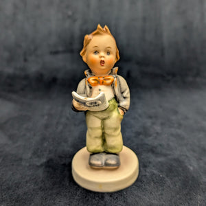 Vintage Hummel Figurine #135 "Soloist" (Goebel, Western Germany Era) 🇩🇪🎤👦