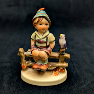 Vintage Hummel Figurine #111 "Wayside Harmony" (Goebel, W. Germany) 🇩🇪👦🐦