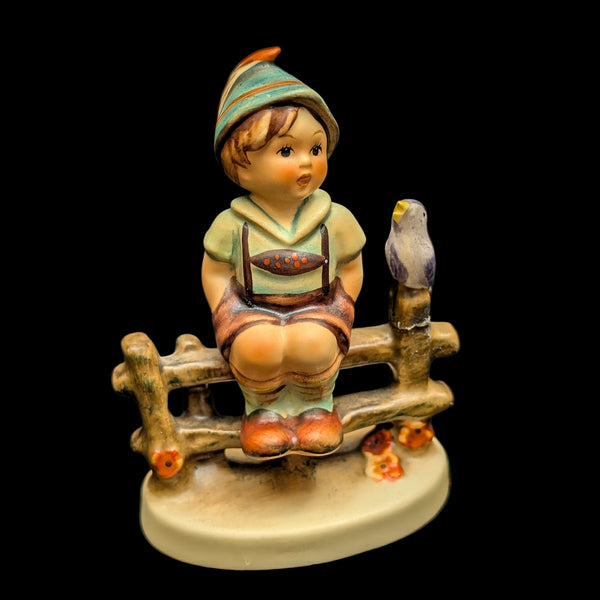 Vintage Hummel Figurine #111 "Wayside Harmony" (Goebel, W. Germany) 🇩🇪👦🐦