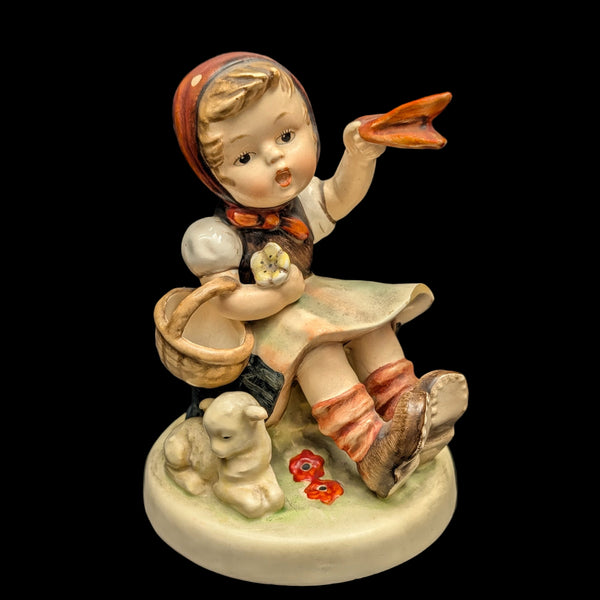 RARE Vintage Hummel Figurine #65 "Little Shepherdess" (TMK-1 Crown Mark, 1935–1949) 🇩🇪👑🐑