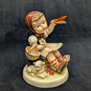 RARE Vintage Hummel Figurine #65 "Little Shepherdess" (TMK-1 Crown Mark, 1935–1949) 🇩🇪👑🐑