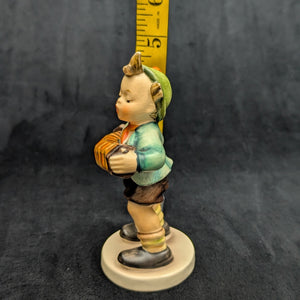Vintage Hummel Figurine #185 "Accordion Boy" (W. Germany, HEAVY CRAZING) 🇩🇪🎶⚠️