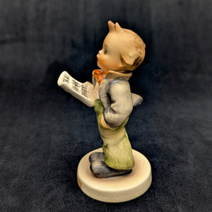 Vintage Hummel Figurine #135 "Soloist" (W. Germany, Severe Crazing) 🇩🇪🎤⚠️