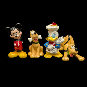 Vintage Disney Figural Set (Mickey, Donald Chef, Pluto) by Enesco – 4 Pieces 🐭🦆🐶🧂