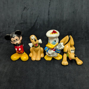 Vintage Disney Figural Set (Mickey, Donald Chef, Pluto) by Enesco – 4 Pieces 🐭🦆🐶🧂