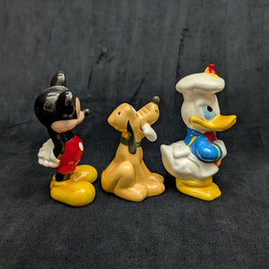 Vintage Disney Figural Set (Mickey, Donald Chef, Pluto) by Enesco – 4 Pieces 🐭🦆🐶🧂