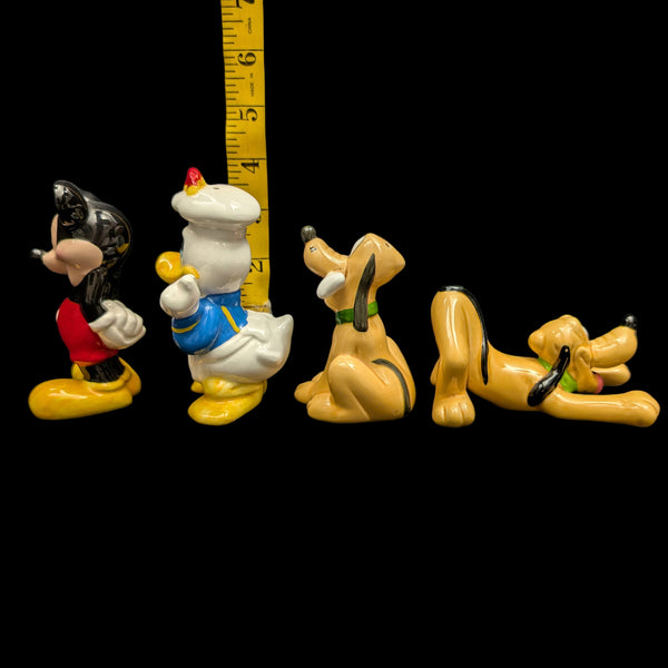 Vintage Disney Figural Set (Mickey, Donald Chef, Pluto) by Enesco – 4 Pieces 🐭🦆🐶🧂