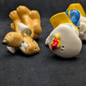 Vintage Disney Figural Set (Mickey, Donald Chef, Pluto) by Enesco – 4 Pieces 🐭🦆🐶🧂