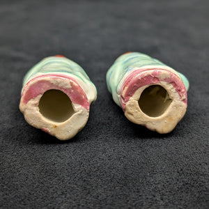 Vintage Chinese Ceramic Figurines Set of 6 (Fuk Luk Sau / Three Star Gods) 🇨🇳💰🍑