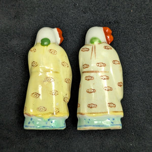 Vintage Chinese Ceramic Figurines Set of 6 (Fuk Luk Sau / Three Star Gods) 🇨🇳💰🍑