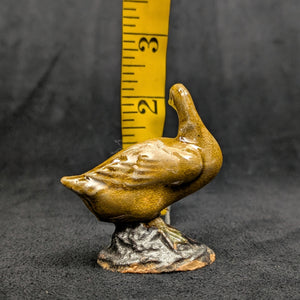 Vintage Miniature Ceramic Waterfowl Figurine Set (10 Pcs, Crackle Glaze, Marked China) 🦢🦆🎨