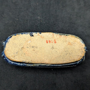 Chinese Penjing Planter Set (5 Ruyi Scepter Pots with Dragon Motif), Export Stoneware, Circa 1970s 🇨🇳🐉✨