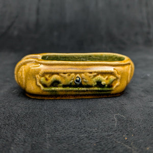 Chinese Penjing Planter Set (5 Ruyi Scepter Pots with Dragon Motif), Export Stoneware, Circa 1970s 🇨🇳🐉✨