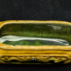 Chinese Penjing Planter Set (5 Ruyi Scepter Pots with Dragon Motif), Export Stoneware, Circa 1970s 🇨🇳🐉✨