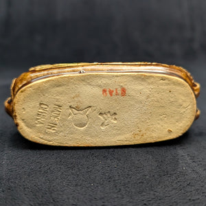 Chinese Penjing Planter Set (5 Ruyi Scepter Pots with Dragon Motif), Export Stoneware, Circa 1970s 🇨🇳🐉✨