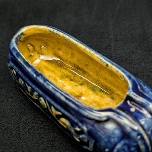 Chinese Penjing Planter Set (5 Ruyi Scepter Pots with Dragon Motif), Export Stoneware, Circa 1970s 🇨🇳🐉✨
