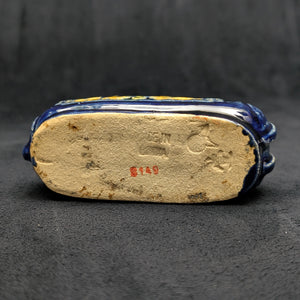 Chinese Penjing Planter Set (5 Ruyi Scepter Pots with Dragon Motif), Export Stoneware, Circa 1970s 🇨🇳🐉✨