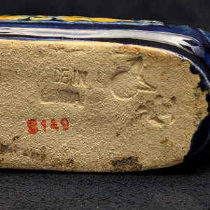 Chinese Penjing Planter Set (5 Ruyi Scepter Pots with Dragon Motif), Export Stoneware, Circa 1970s 🇨🇳🐉✨