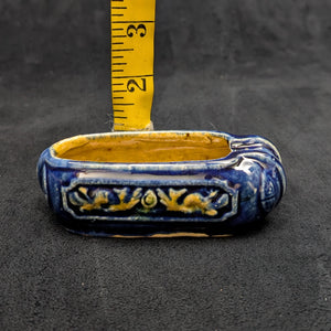 Chinese Penjing Planter Set (5 Ruyi Scepter Pots with Dragon Motif), Export Stoneware, Circa 1970s 🇨🇳🐉✨