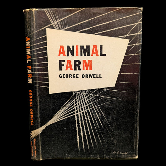 Animal Farm by George Orwell (1946 First American Edition) - Original Art Brenner Dust Jacket 🐖📚🚩