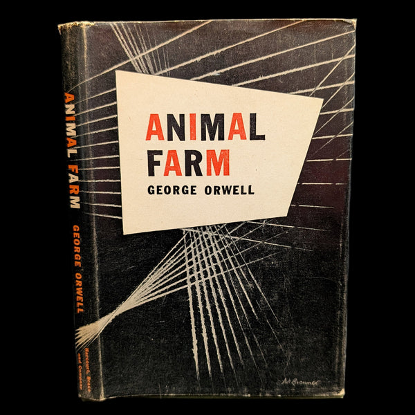 Animal Farm by George Orwell (1946 First American Edition) - Original Art Brenner Dust Jacket 🐖📚🚩