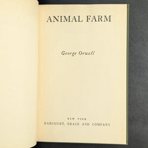 Animal Farm by George Orwell (1946 First American Edition) - Original Art Brenner Dust Jacket 🐖📚🚩