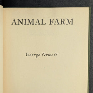 Animal Farm by George Orwell (1946 First American Edition) - Original Art Brenner Dust Jacket 🐖📚🚩