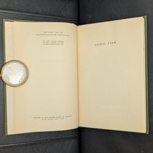 Animal Farm by George Orwell (1946 First American Edition) - Original Art Brenner Dust Jacket 🐖📚🚩
