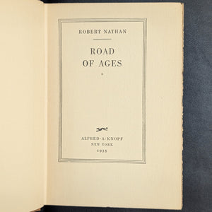 Road of Ages by Robert Nathan (1935 First Edition) - Pre-WWII Prophetic Novel 🇮🇱📜🕊️