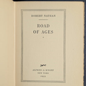 Road of Ages by Robert Nathan (1935 First Edition) - Pre-WWII Prophetic Novel 🇮🇱📜🕊️