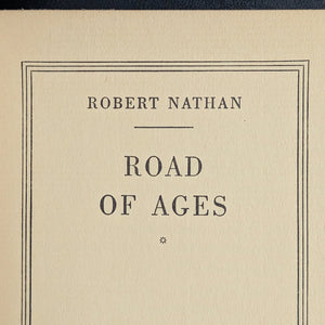 Road of Ages by Robert Nathan (1935 First Edition) - Pre-WWII Prophetic Novel 🇮🇱📜🕊️