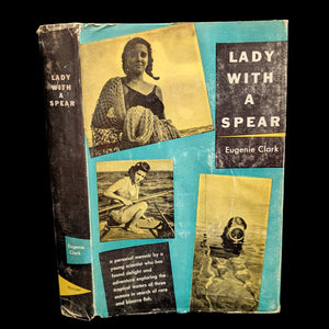 Lady with a Spear by Eugenie Clark (1953 First Edition, Book Club Edition) - Famous Ocean Scientist Memoir 🐠🗺️🇺🇸