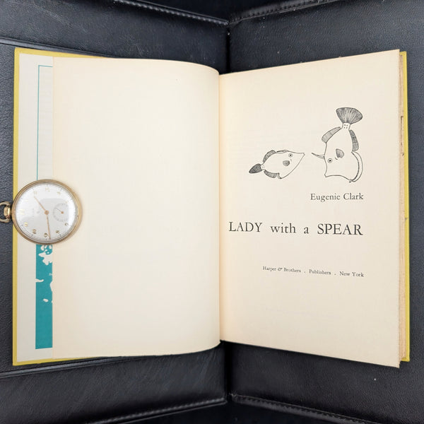 Lady with a Spear by Eugenie Clark (1953 First Edition, Book Club Edition) - Famous Ocean Scientist Memoir 🐠🗺️🇺🇸