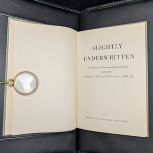 Slightly Underwritten by Thomas L. Stix (1951 First Edition) - Mid-Century Insurance Cartoon Collection 📜💰🚗