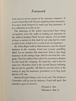 Slightly Underwritten by Thomas L. Stix (1951 First Edition) - Mid-Century Insurance Cartoon Collection 📜💰🚗