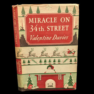 Miracle on 34th Street by Valentine Davies (1947 First Edition) - Iconic Christmas Classic in Original Dust Jacket 🎄🎅🎁