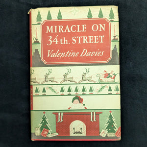 Miracle on 34th Street by Valentine Davies (1947 First Edition) - Iconic Christmas Classic in Original Dust Jacket 🎄🎅🎁