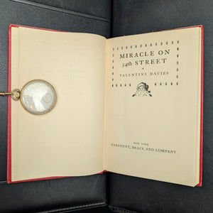 Miracle on 34th Street by Valentine Davies (1947 First Edition) - Iconic Christmas Classic in Original Dust Jacket 🎄🎅🎁