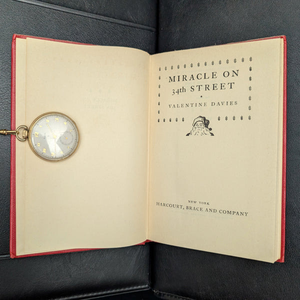 Miracle on 34th Street by Valentine Davies (1947 First Edition) - Iconic Christmas Classic in Original Dust Jacket 🎄🎅🎁